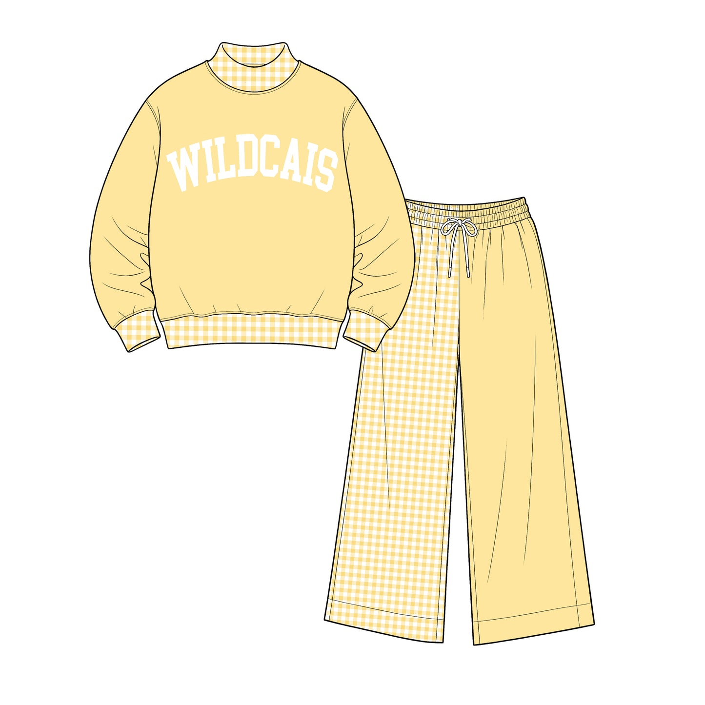 custom moq 5 mix size XY071710 Baby Kids Letter Printed Long Sleeve Tops Patchwork Pants Team Casual Clothes Set