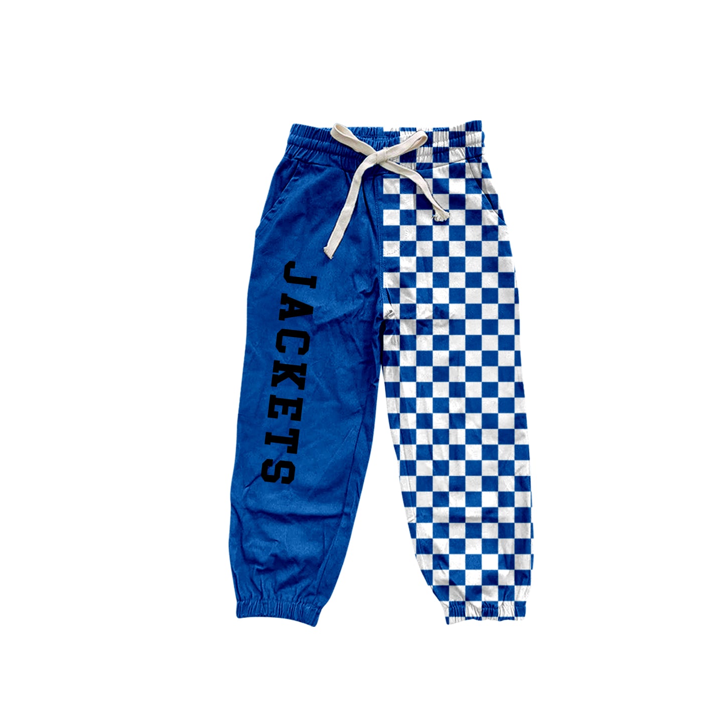 custom moq 5 mix size XY072211 Baby Boys Check Team Print Pocket Jogger Casual Bottom