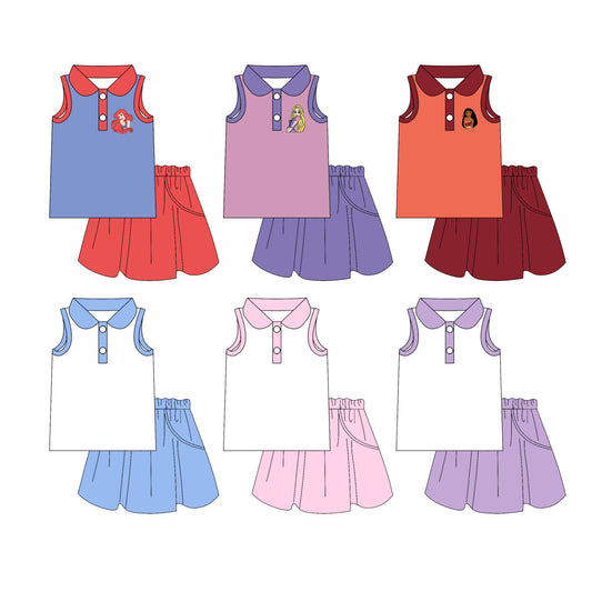 3.17 custom each style moq 5eta 4-6week Sibling Sister baby girls short sleeve dress and dress 6 match design