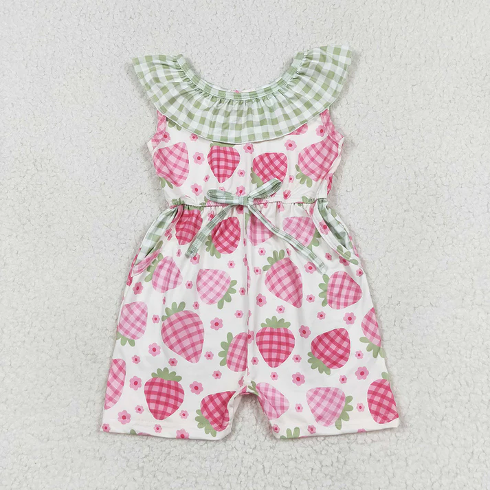 RTS NO MOQ Girls Boys short sleeve Clothes jumpsuit