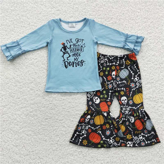 SALES  NEW   Halloween words outfits clothing sets
