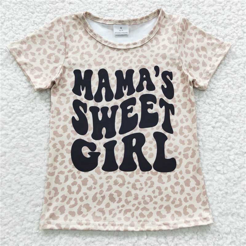 SALES NEW Baby Girls' Short Sleeve Shirt Tops Mama's Sweet Girl Collection Comfortable Soft Fabric Infant Clothing for Little Girls