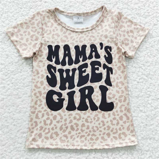 SALES NEW Baby Girls' Short Sleeve Shirt Tops Mama's Sweet Girl Collection Comfortable Soft Fabric Infant Clothing for Little Girls