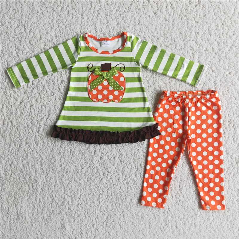 SALES  NEW  Pumpkin stripe outfits