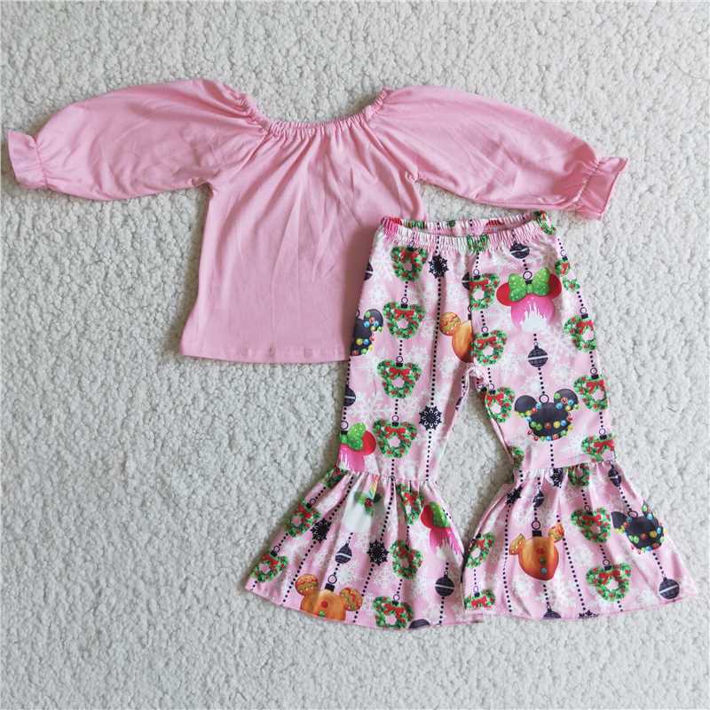SALES  NEW  Pink castle Christmas bell sets