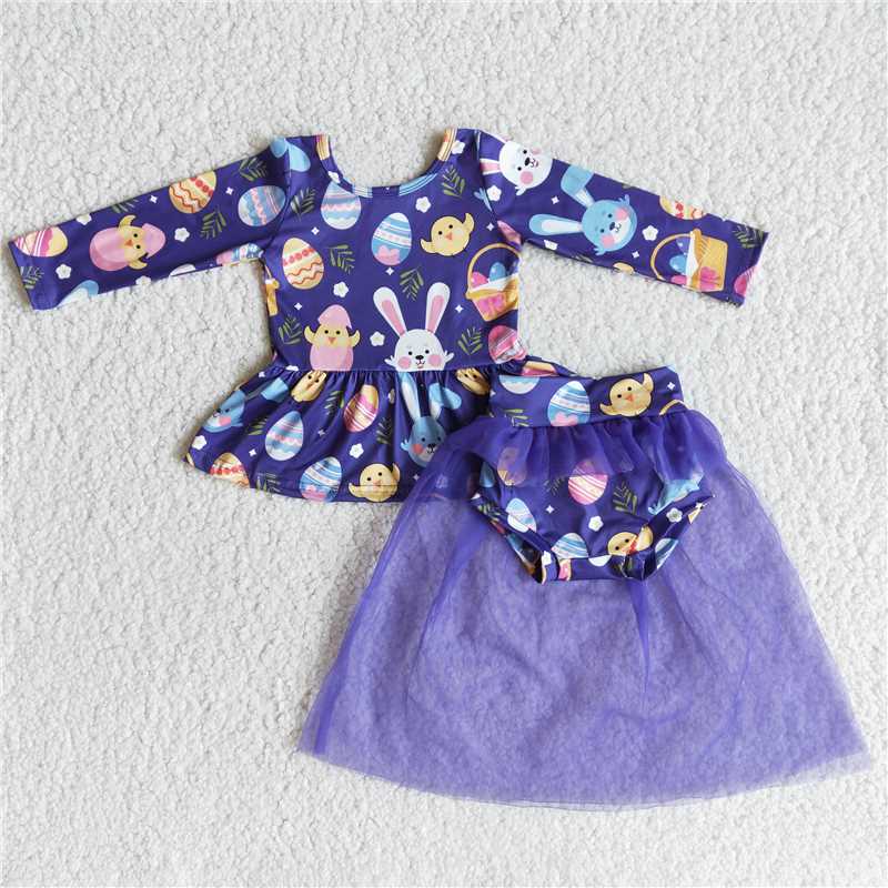 SALES  NEW  Baby Girls Easter Eggs Tutu Bummie Sets