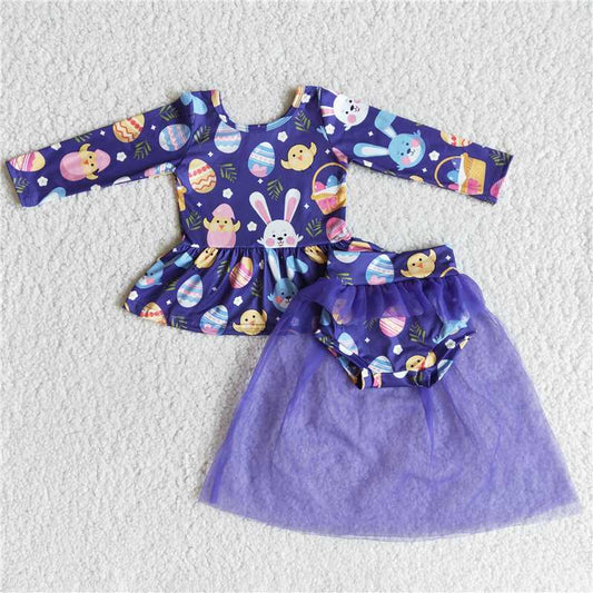 SALES  NEW  Baby Girls Easter Eggs Tutu Bummie Sets
