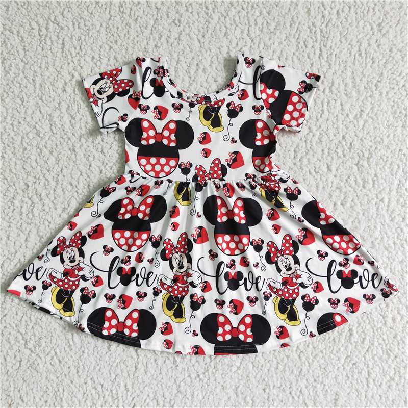 SALES NEW Baby Girls Summer Print Knee-Length Dress Cute Fashionable Dresses for Little Girls