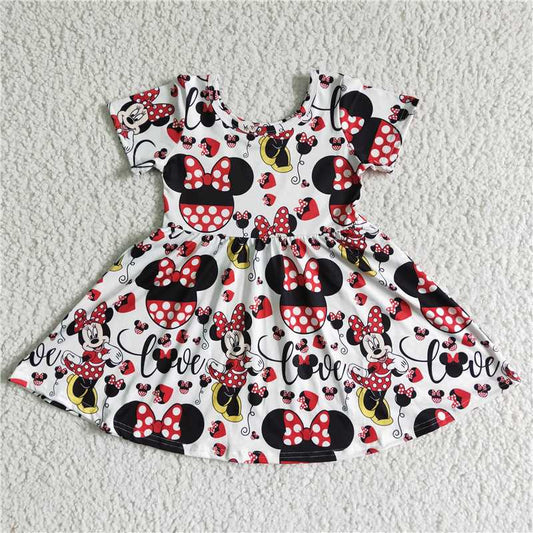 SALES NEW Baby Girls Summer Print Knee-Length Dress Cute Fashionable Dresses for Little Girls