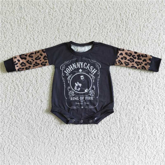 SALES  NEW  Baby girls western leopard long sleeve rompers
