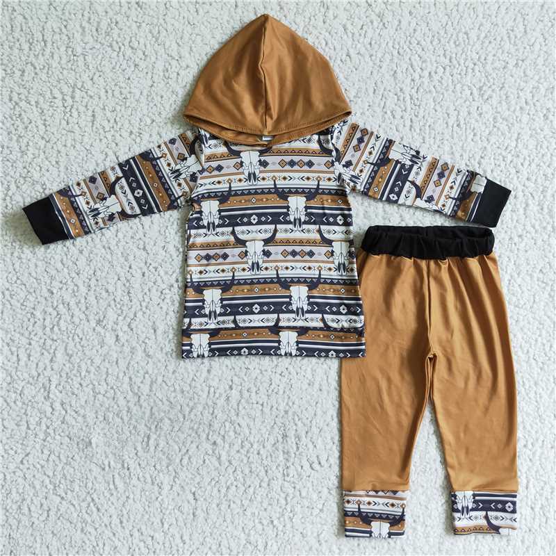 SALES  NEW  Halloween baby boys aztec hooded fall clothes