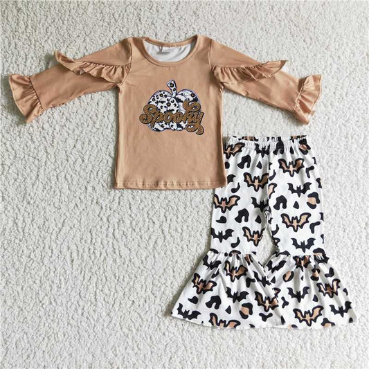 SALES  NEW  Baby girls fall brown Halloween pumpkin pants sets