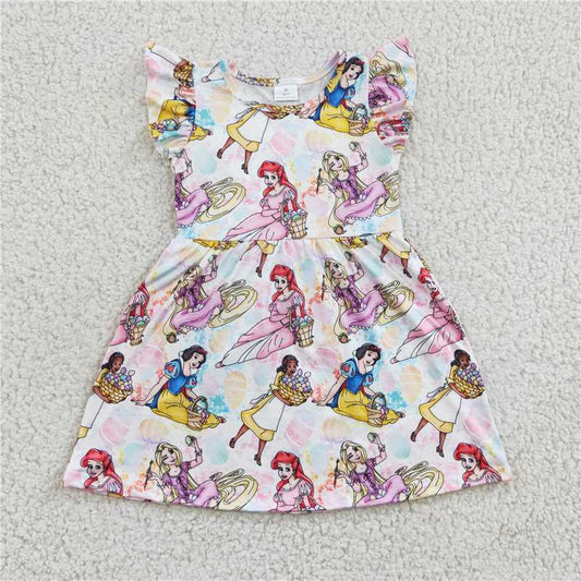 Cute Clothes GSD0168 Baby Girls Easter knee length dresses