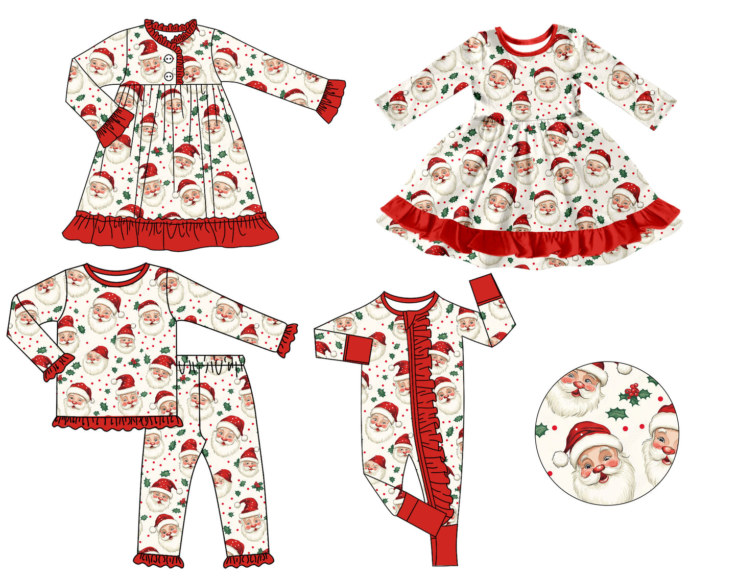 25.9.8 custom each style moq 5 eta 4-6week Sibling Sisters Christmas baby girl long sleeve pants sets and romper and dress 1 and dress 2 match family design
