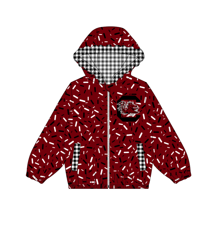 10.3-1-Custom moq 8 mix size milk silk summer team baby girls clothes dark red hooded long sleeve top-25.10.9
