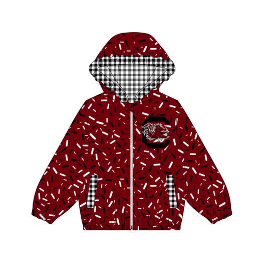 10.3-1-Custom moq 8 mix size milk silk summer team baby girls clothes dark red hooded long sleeve top-25.10.9