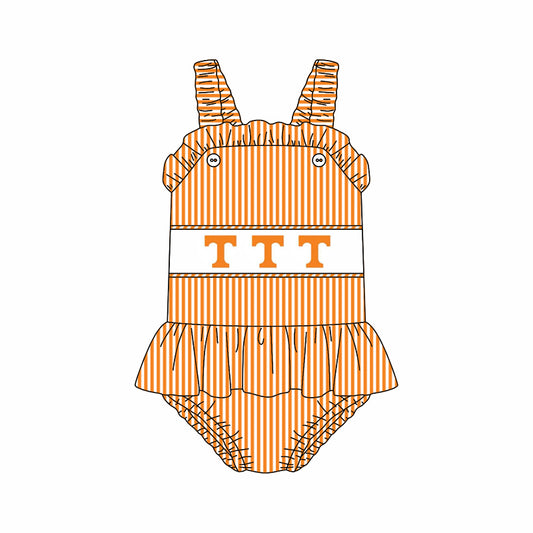 Custom moq 5 mix size milk silk summer teams baby girl boys clothes orange vest swimsuit and swim shorts series