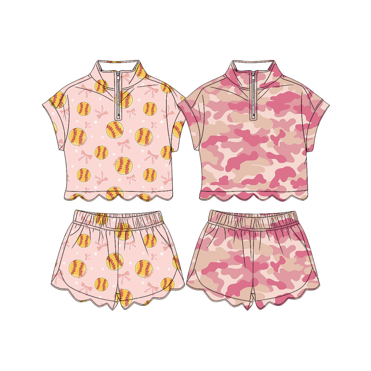 3.13 Custom moq 5 mix size Sibling Kids Pink Sleeveless Top And Shorts Set Summer Outfit