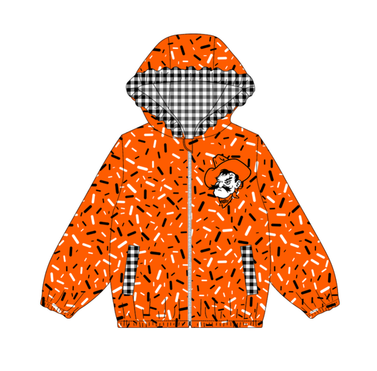 10.3-3-Custom moq 8 mix size milk silk summer team baby girls clothes orange hooded long sleeve top-25.10.9