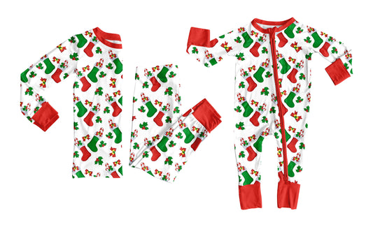 25.8.20 custom each style moq 5eta 4-6week Sibling Sisters Christmas socks baby boy long sleeve pants sets and romper match family design