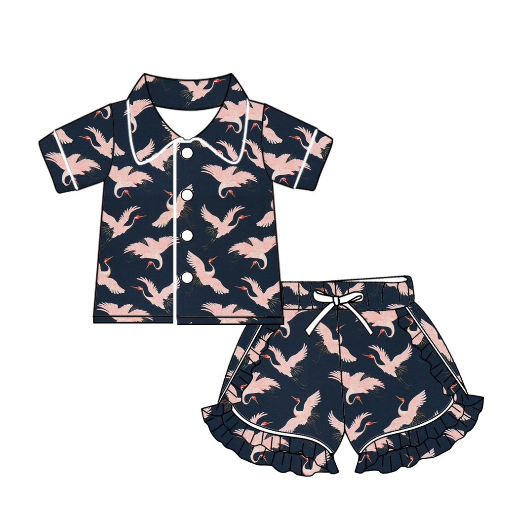 10.22 custom each style moq 5eta 4-6week baby kids clothes short sleeve shorts pajamas sets