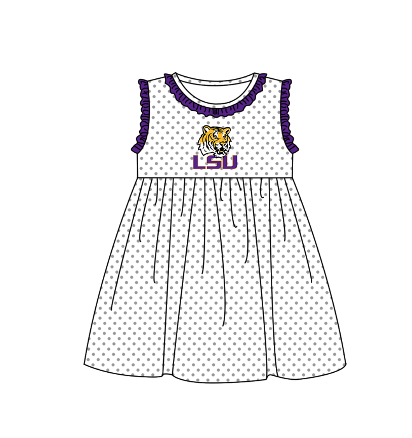 Custom moq 5 mix size milk silk summer teams Purple Polka Dot Baby Romper Set Short-Sleeved Thong Dress for Girls And Short-Sleeved Shorts for Boys Cute Baby Outfit Combination