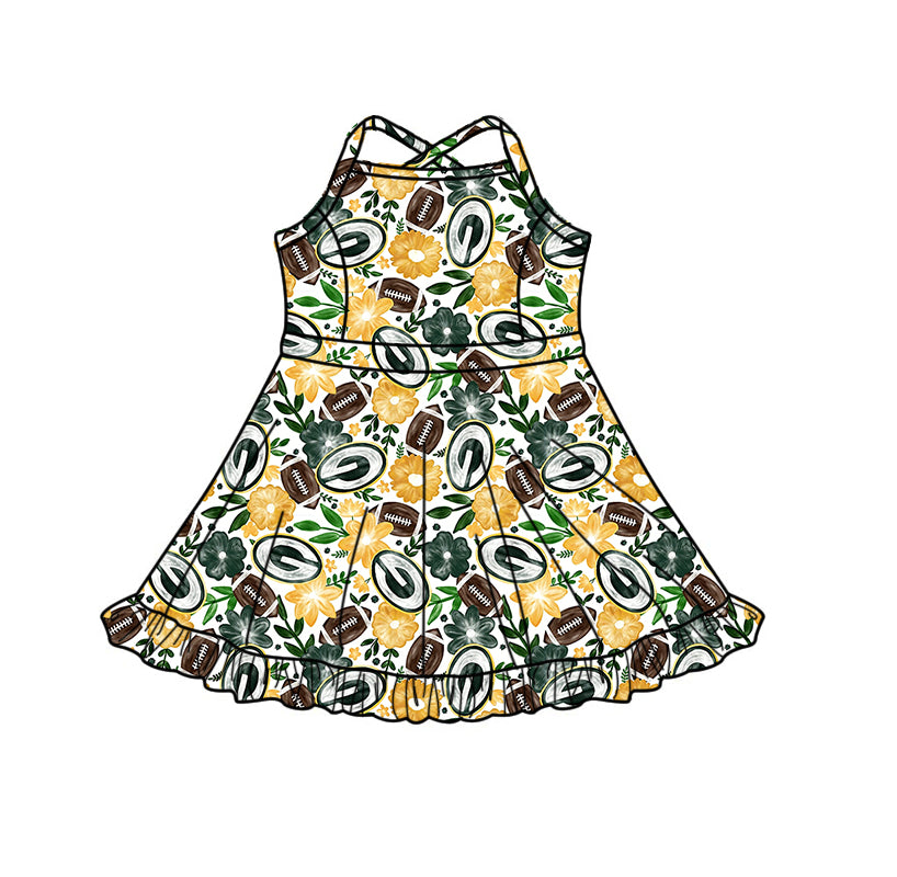 Custom moq 5 mix size milk silk summer teams Baby Girl Yellow Sleeveless Top And Shorts Set Sleeveless Skirt Set Yoga Dress Romper
