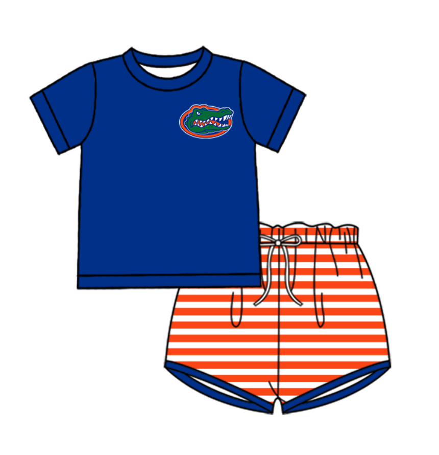 Custom moq 5 mix size milk silk summer teams baby girl boys clothes short sleeve shorts sets and swimsuit and rompers series