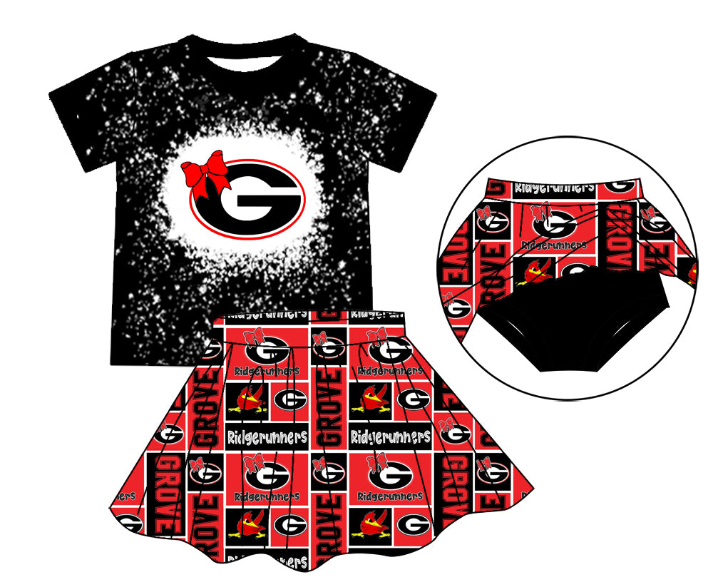 Deadline: May 20 custom no moq eta 5-6weeks GGG  skirts girls sets with shorts sets girls ger sets