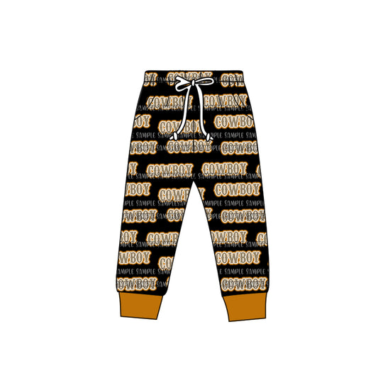 9.7 custom each style moq 5 eta 4-6week baby boys clothes cowboy long pants
