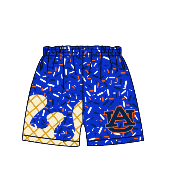 Custom summer teams baby girls clothes team blue hooded long sleeve tops and dress and skirts and shorts 1 and shorts 2-25.5.8