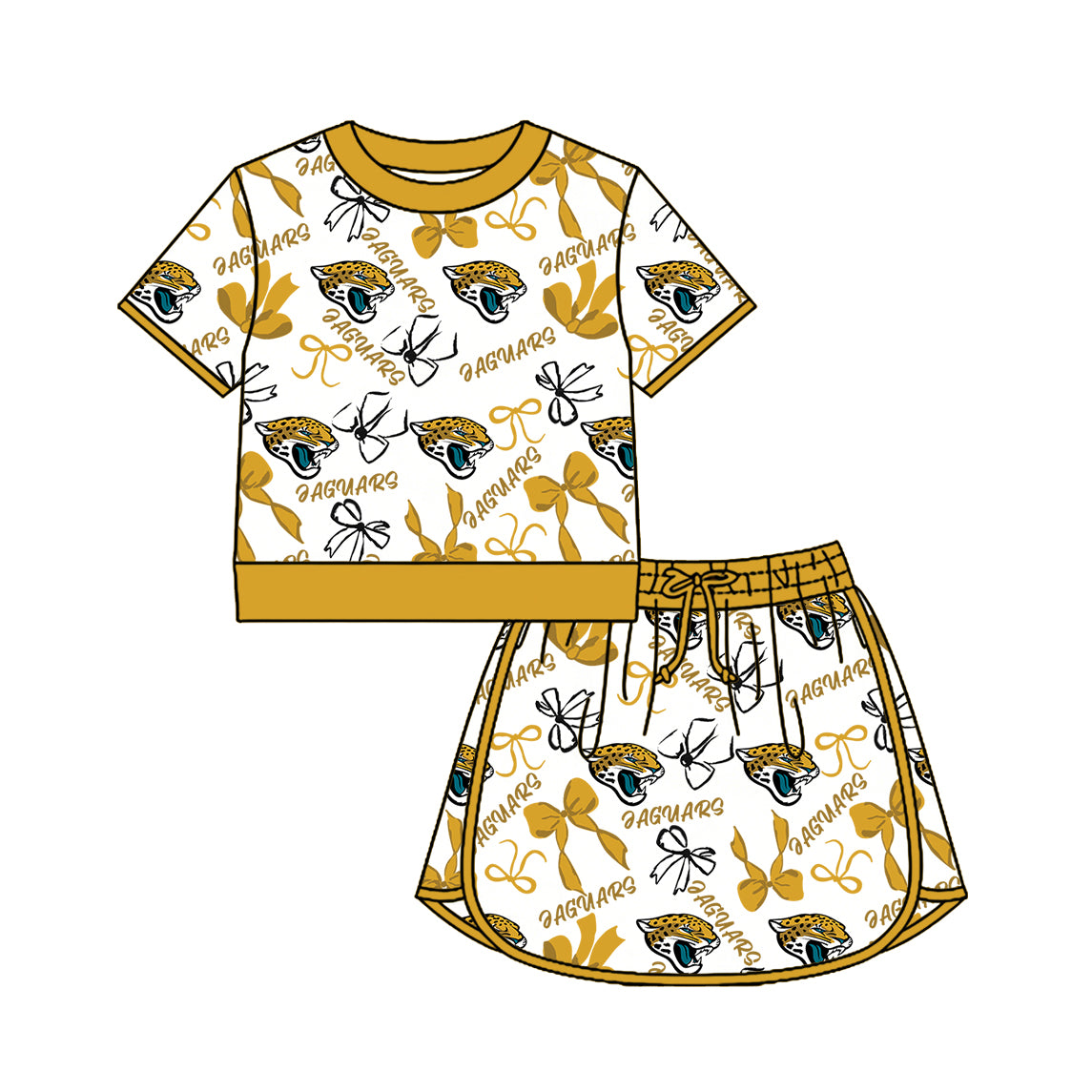 Custom moq 5 mix size milk silk summer teams Girls Polka Dot Top Shorts Set Top Skirt Short Set Zipper Pullover Jogger Pants Set Pullover Tops