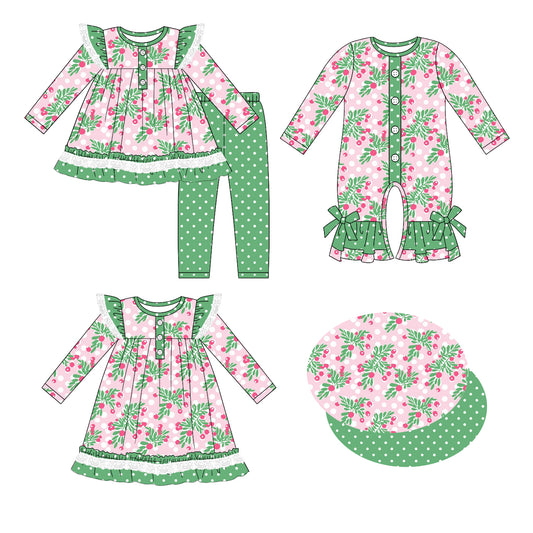 25.5.20 custom each style moq 5eta 4-6week Sibling Sisters baby girl long sleeve pants sets and dress and rompers match family design