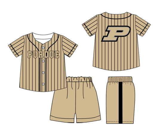 Custom moq 3 or 5 mix size milk silk summer teams baby boy clothes khaki short sleeve shorts sets-26.1.21