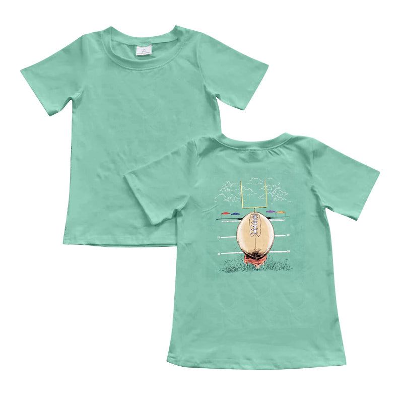 9.20 custom each style moq 5 eta 4-6week baby boys clothes green short sleeve top