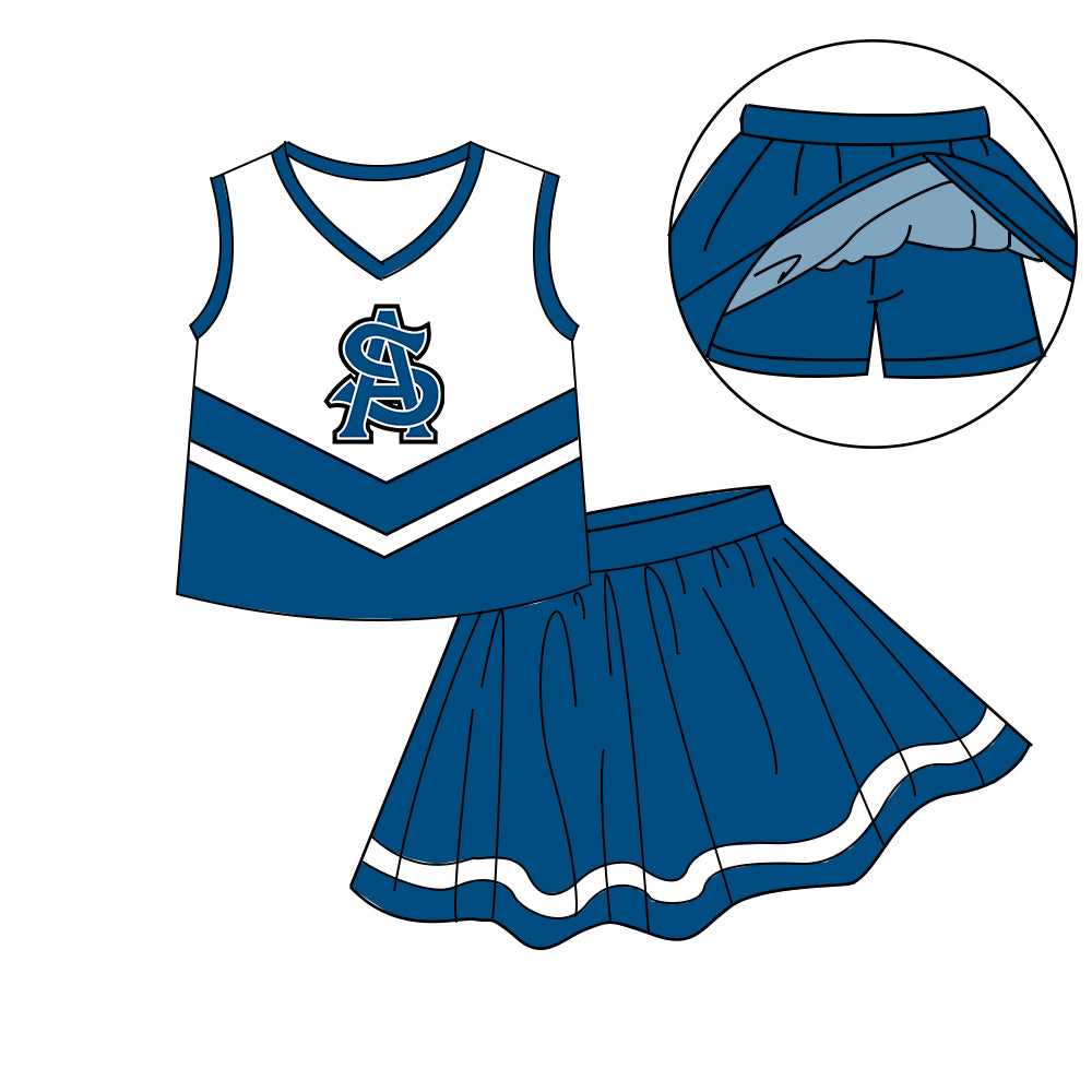 Custom moq 5 mix size milk silk summer teams baby girls clothes bow blue hooded long sleeve pants sets and skirts sets and dress and jumpsuit and top-25.7.29