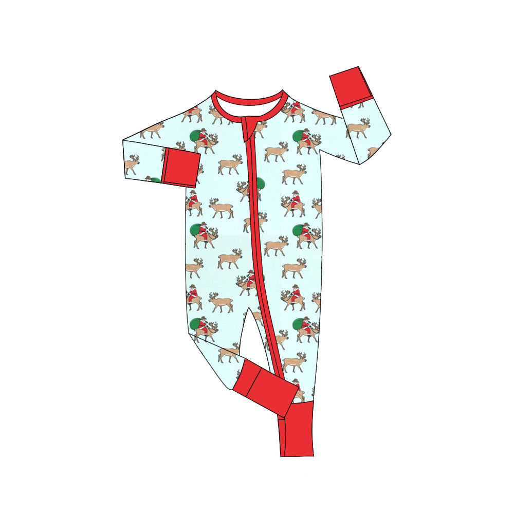 6.19 custom each style moq 5eta 4-6 week Sibling Sister Christmas deer boys outfits and romper match family design