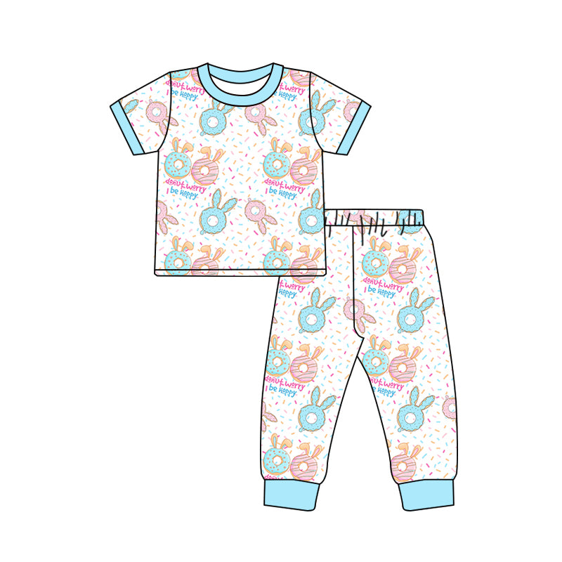 10.23 custom each style moq 5eta 4-6week Sibling Sister easter blue baby boys short sleeve sets and rompers match design