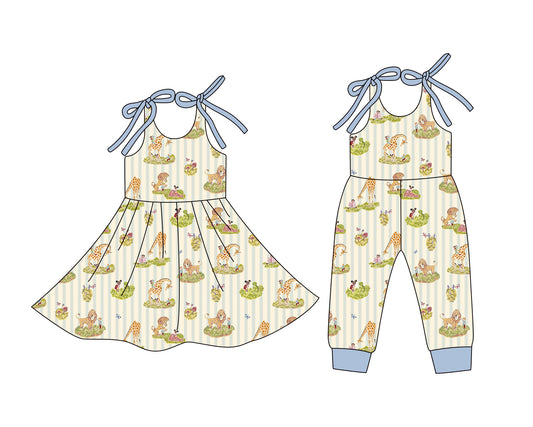 25.12.25 custom each style moq 5 eta 6-8week Sibling Sister baby short sleeve romper and dress match design