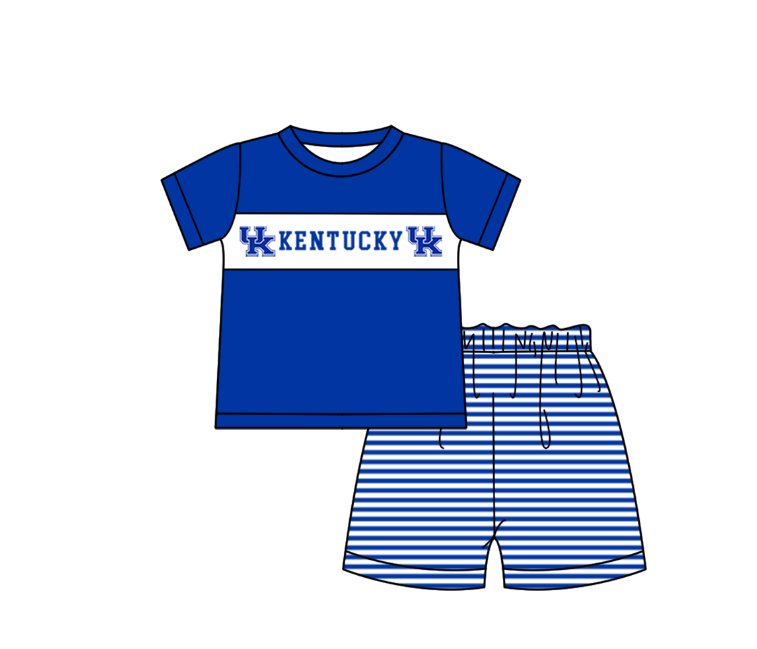 Custom moq 5 mix size milk silk summer teams baby girl boys clothes blue short sleeve shorts sets 2  and dress and rompers 2 series