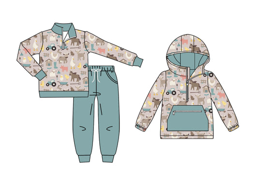 25.8.26 custom each style moq 5eta 4-6week Sibling Sisters baby boy long sleeve pants sets and top match family design