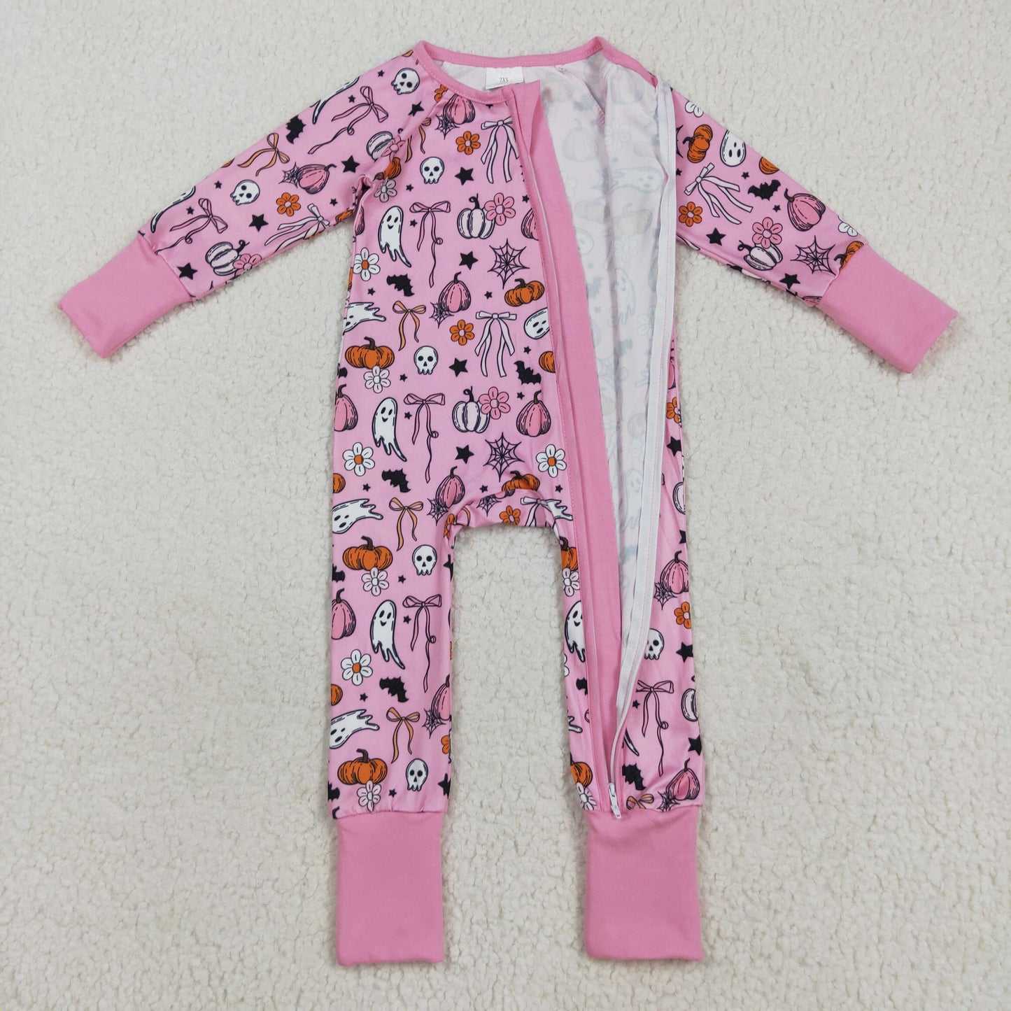RTS NO MOQ Sibling Baby boy girls clothes Halloween long-sleeve rompers