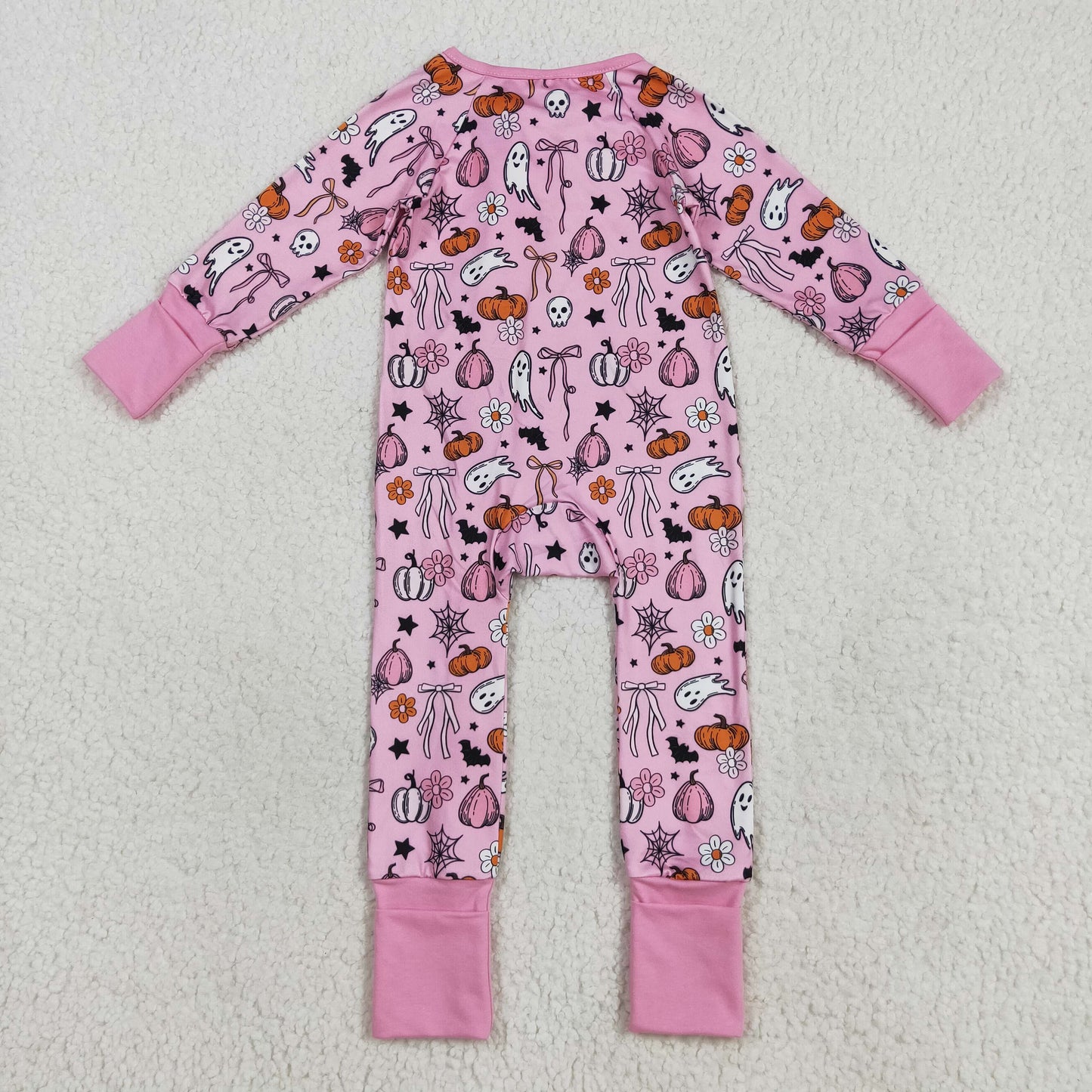 RTS NO MOQ Sibling Baby boy girls clothes Halloween long-sleeve rompers