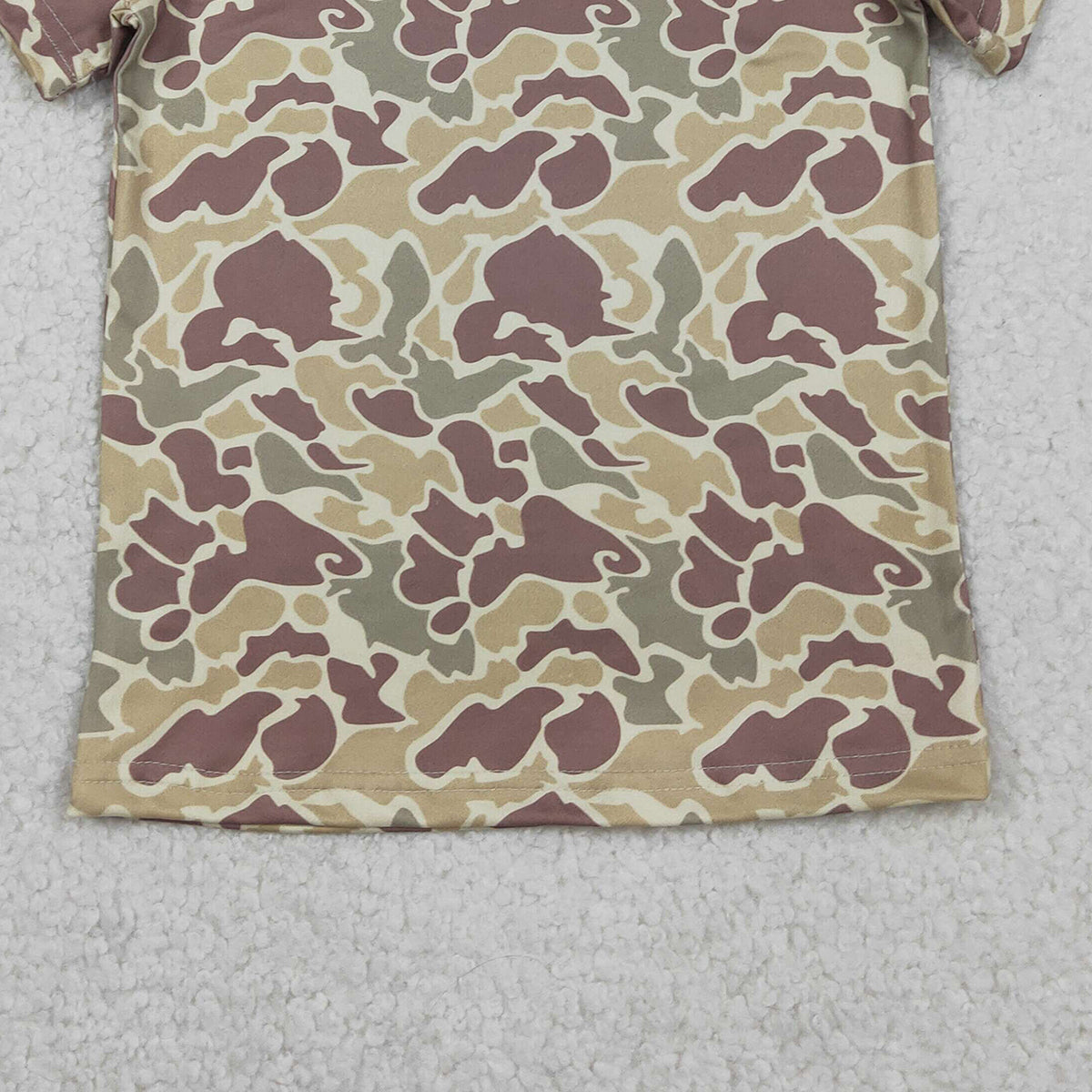 RTS NO MOQ BT1713 Baby Boys Short Sleeve Southern Khaki Camouflage T-shirt Toddler Boys Casual Cotton Top