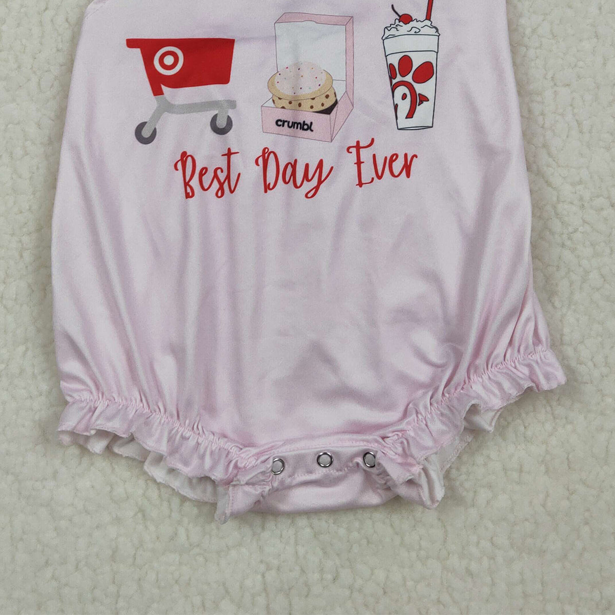 RTS NO MOQ SR3780 Cute Clothes Baby Girls Flutter Sleeve Pink Rompers