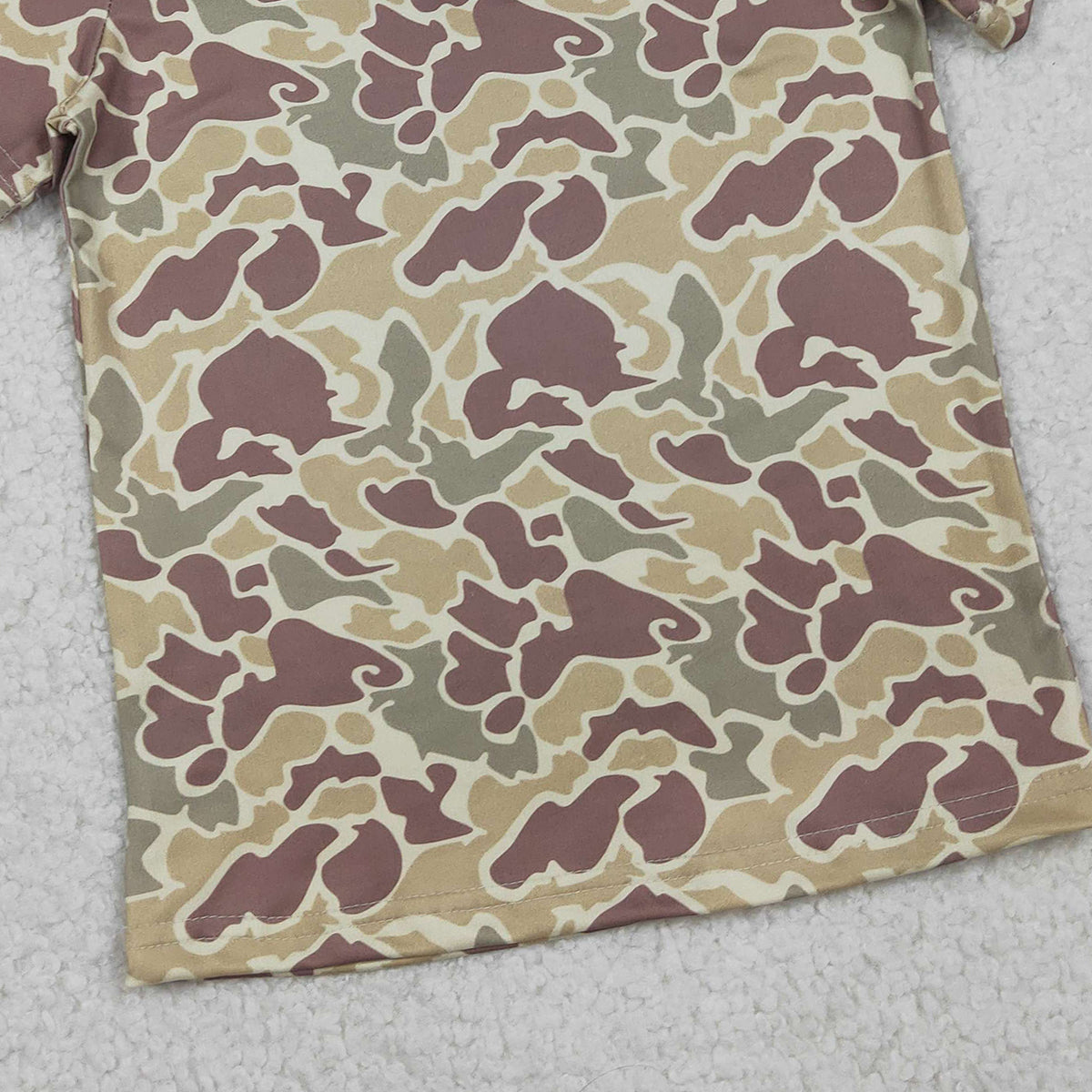 RTS NO MOQ BT1713 Baby Boys Short Sleeve Southern Khaki Camouflage T-shirt Toddler Boys Casual Cotton Top