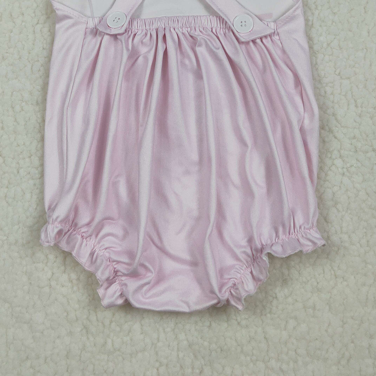 RTS NO MOQ SR3780 Cute Clothes Baby Girls Flutter Sleeve Pink Rompers