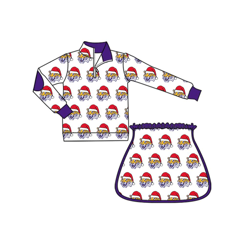Custom moq 5 mix size milk silk summer teams baby girls clothes Christmas purple long sleeve pants sets and skirts sets and dress and hooded top and romper and top-25.8.15