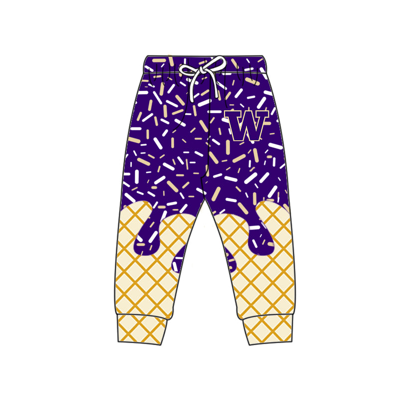 Custom summer teams baby girls clothes team purple hooded long sleeve tops and short sleeve top and dress and pants and shorts-25.6.10
