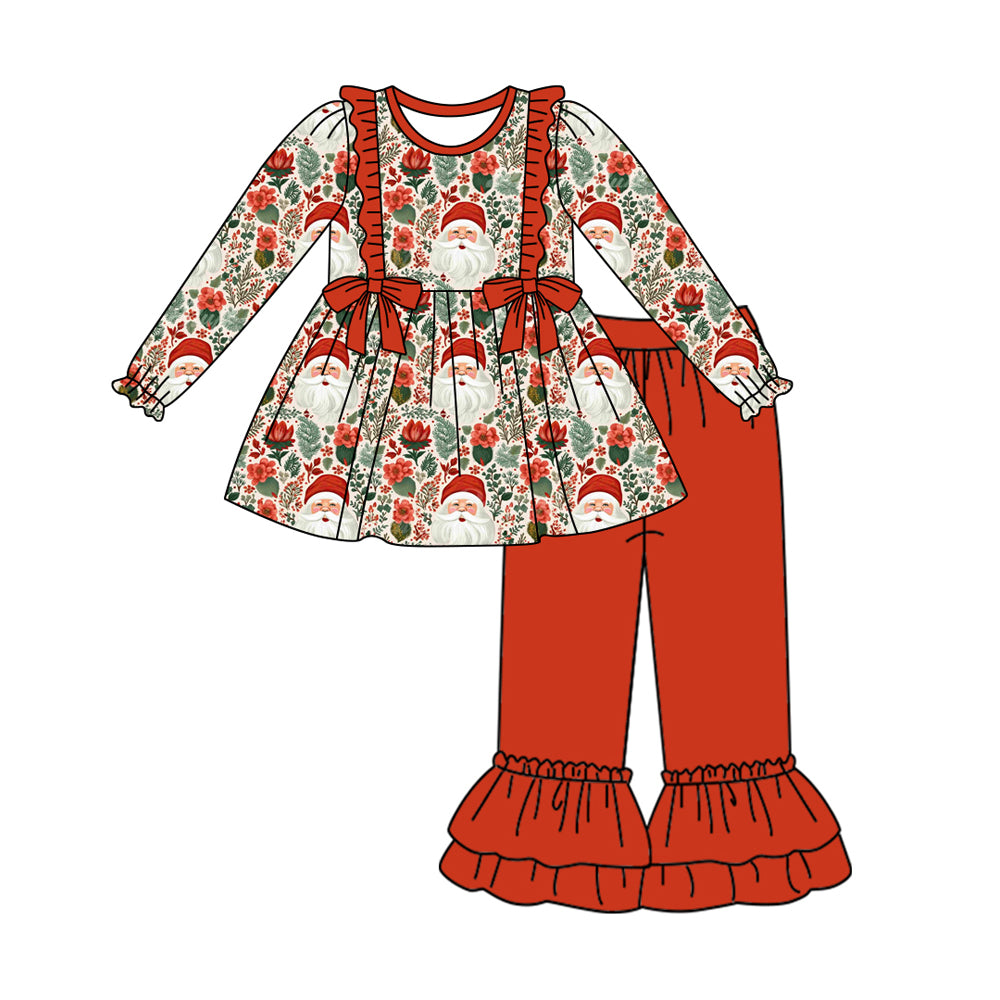 7.1 custom each style moq 5eta 4-5week Sibling Sister Christmas red girls outfits and dress and baby romper and jumpsuit match family design